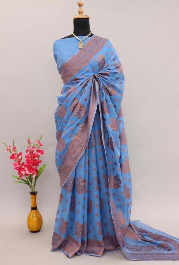 Cl1 Soft Linen Casual Wear Silk Designer Saree Collection